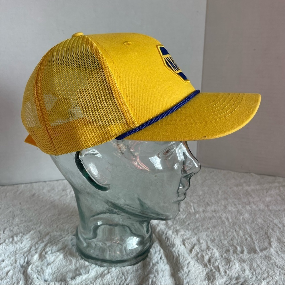 NAPA Yellow Cap with Blue Logo New - Picture 2 of 7